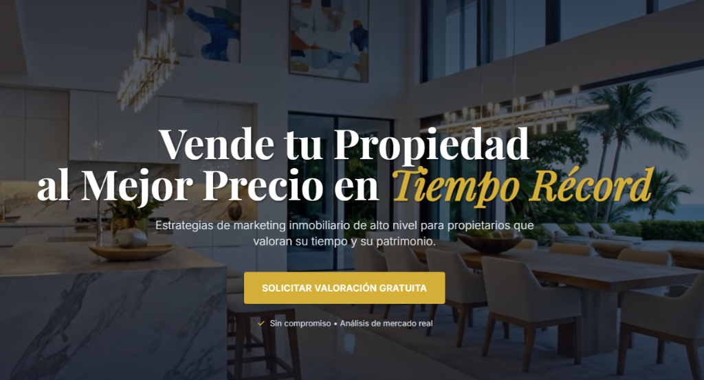 LuxeEstate Landing Page